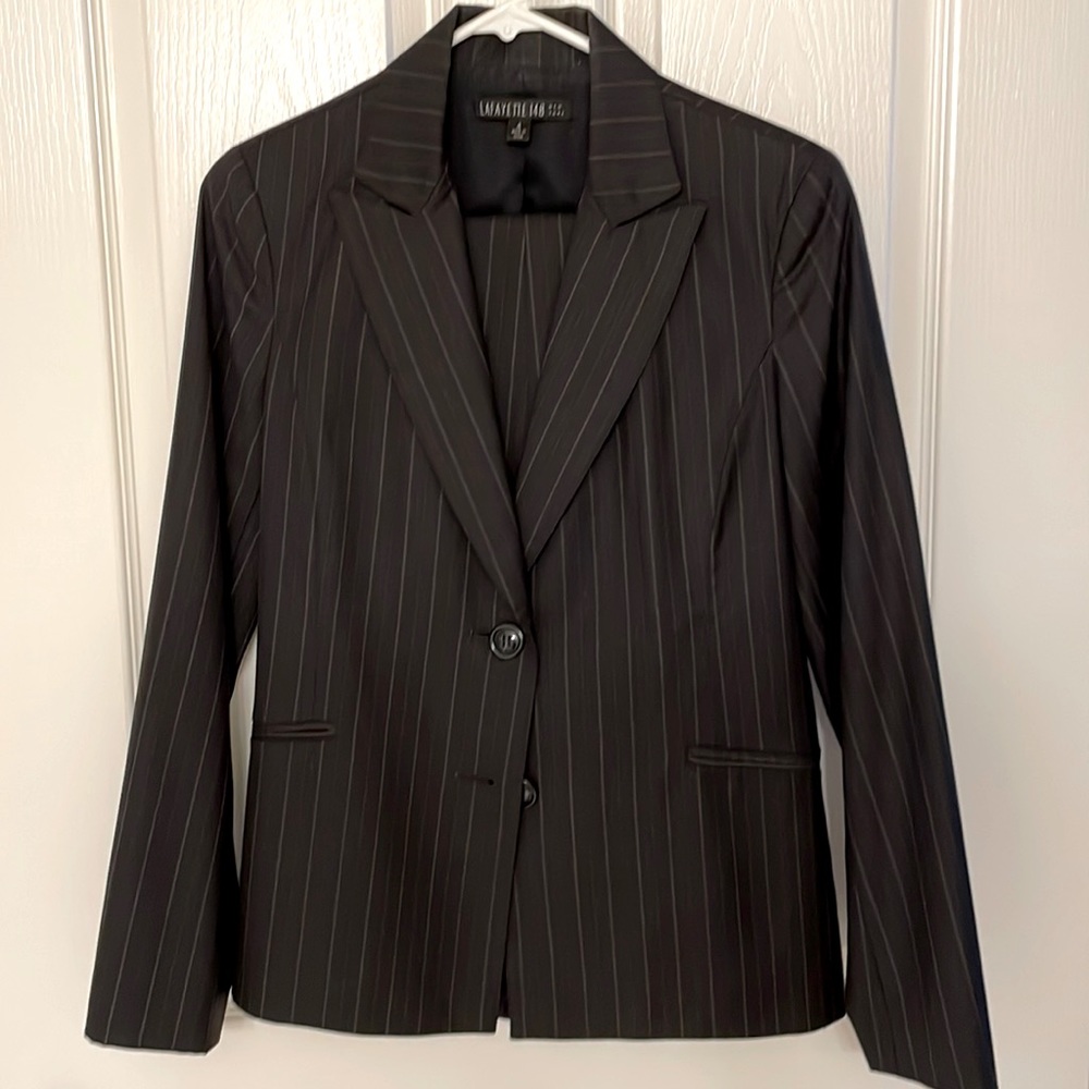 Lafayette 148 pinstripe pant suit